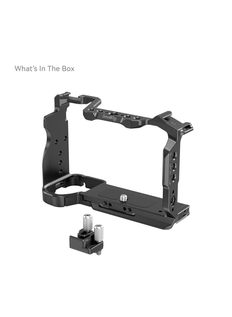 سمول ريج SmallRig 4422 قفص كاميرا احترافي مع مشبك كابل HDMI متوافق مع Sony A7C II / A7CR، هيكل كامل من الألومنيوم مع قاعدة Arca-Swiss سريعة التحرير ومنافذ تركيب متعددة 1/4”-20 و 3/8”-16 - Image 3
